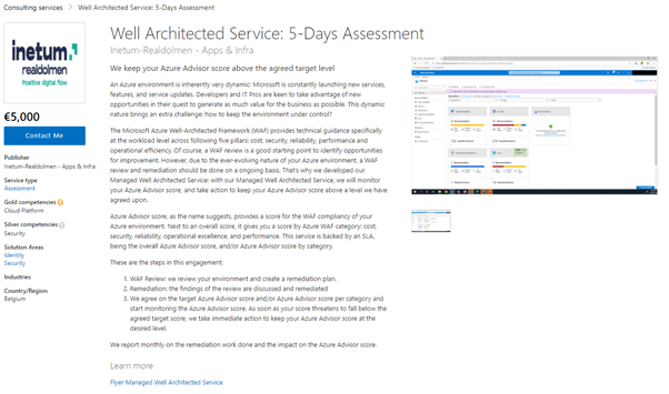 How To Create A Well Architected Offering In The Azure Marketplace Well Architected Lab And